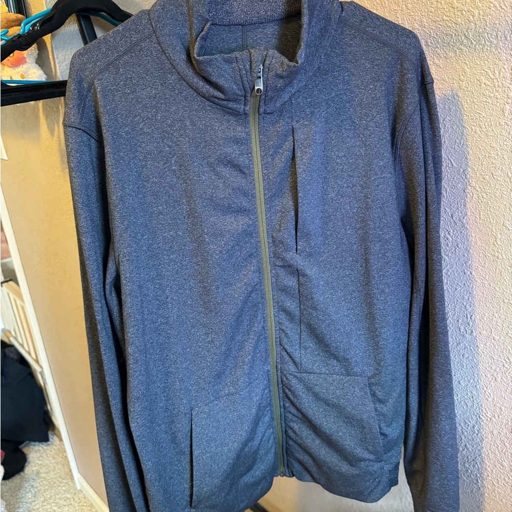 Gray Full-Zip Jacket